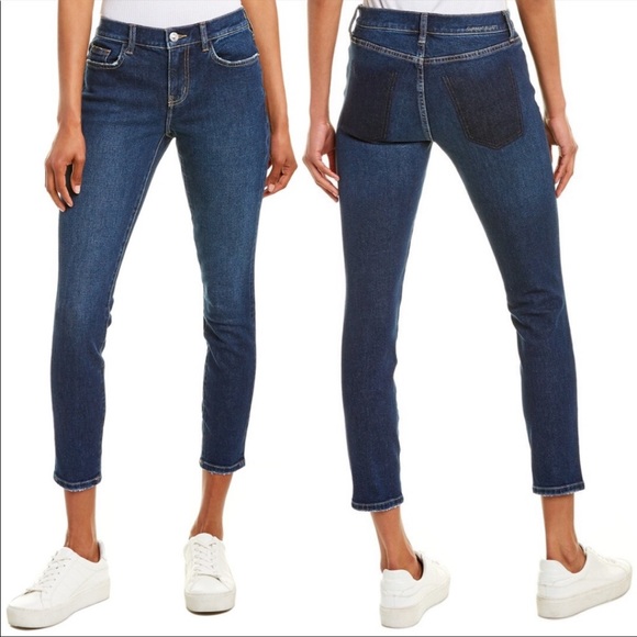 NWT CURRENT/ELLIOTT The Stiletto in Canal wash denim cropped 25 new with tags - Picture 8 of 8